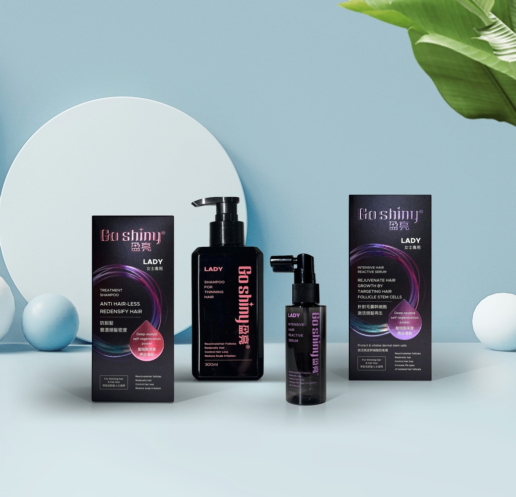 Lady's Treatment Shampoo and Lady's Intensive Hair Reactive Serum Set