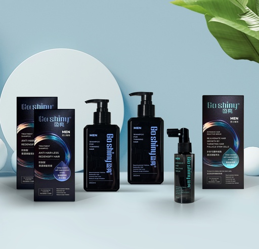Men's Upgraded Treatment Shampoo and Intensive Hair Reactive Serum Set